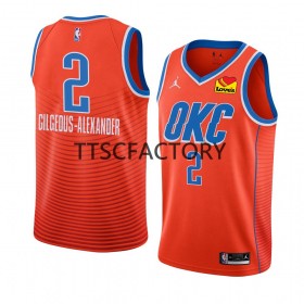 Dres Oklahoma City Thunder Shai Gilgeous-Alexander 2 Nike 2022-23 Statement Edition Naranča Swingman - Muške